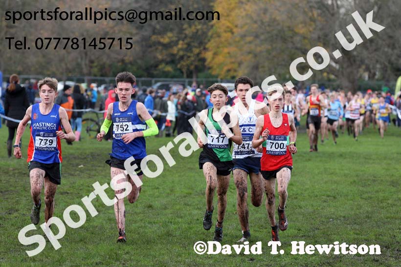 Mens under-17s  2017 British Athletics Liverpool Cross Challenge, Sefton Park, Liverpool. Photo:  David T. Hewitson/Sports for All Pics